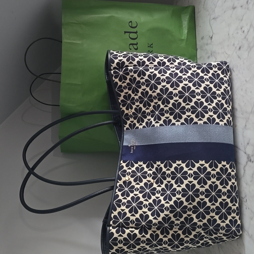 Kate Spade Flower Jacquard Everything Tote